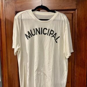 Municipal Men's Cream Short-Sleeve Logo T-Shirt